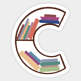 C Bookcase Sticker